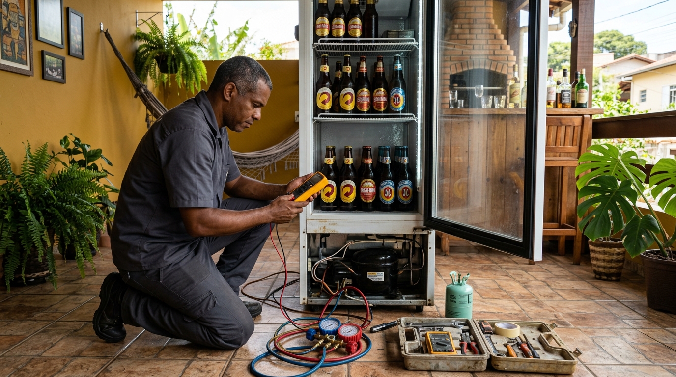 Conserto de placa eletrônica de cervejeira em Guarapari‑ES
