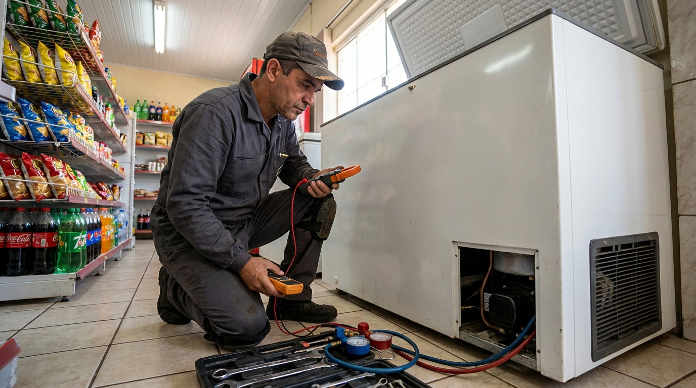 Conserto de placa eletrônica de freezer em Guarapari‑ES